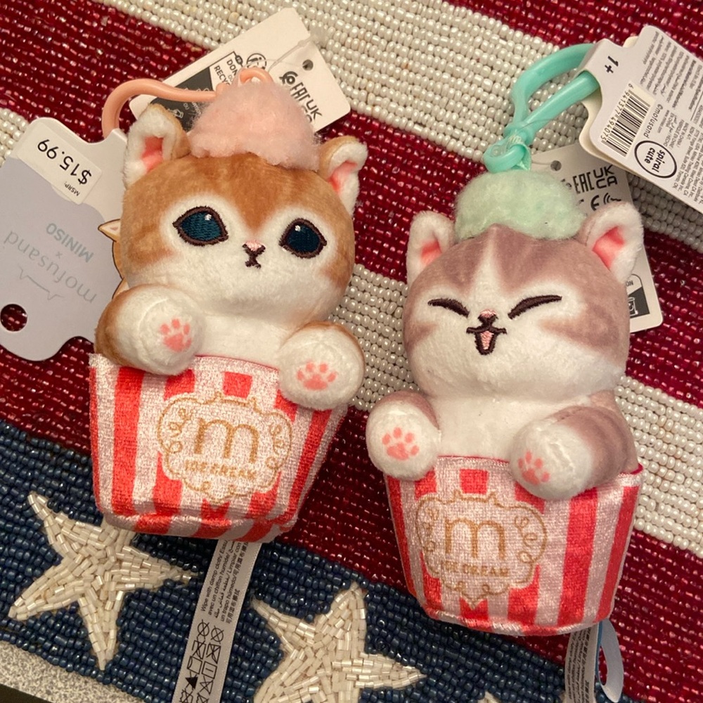 Mofusand plush clips